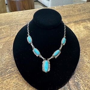 Turquoise and Silver Women's Necklace